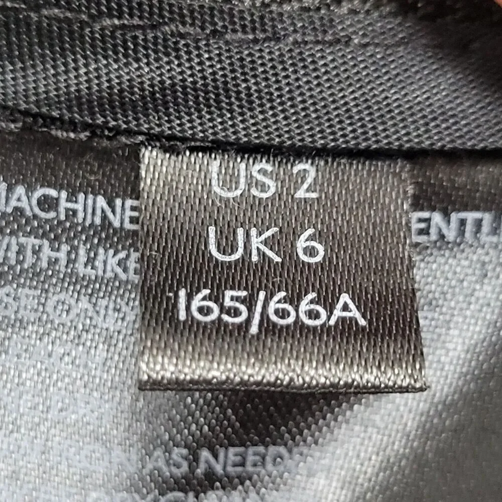 BY ANTHROPOLOGIE OB1096198 Black Zinnia High Rise Tulip Hem Pants Boho SIZE 2 - Picture 8 of 14